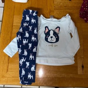 💜3 for $45 Dog 2T outfit